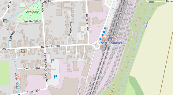 Tagungshotels auf Satellitenbild