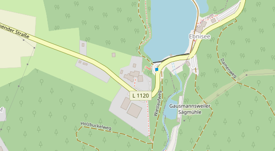 Tagungshotels auf Satellitenbild