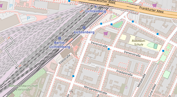 Tagungshotels auf Satellitenbild