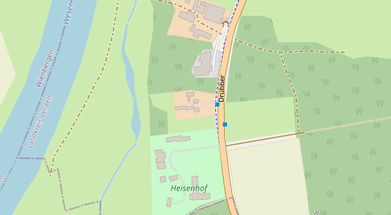 Tagungshotels auf Satellitenbild