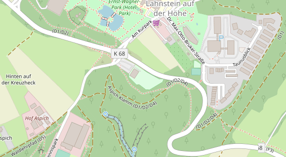 Eventlocations auf Satellitenbild