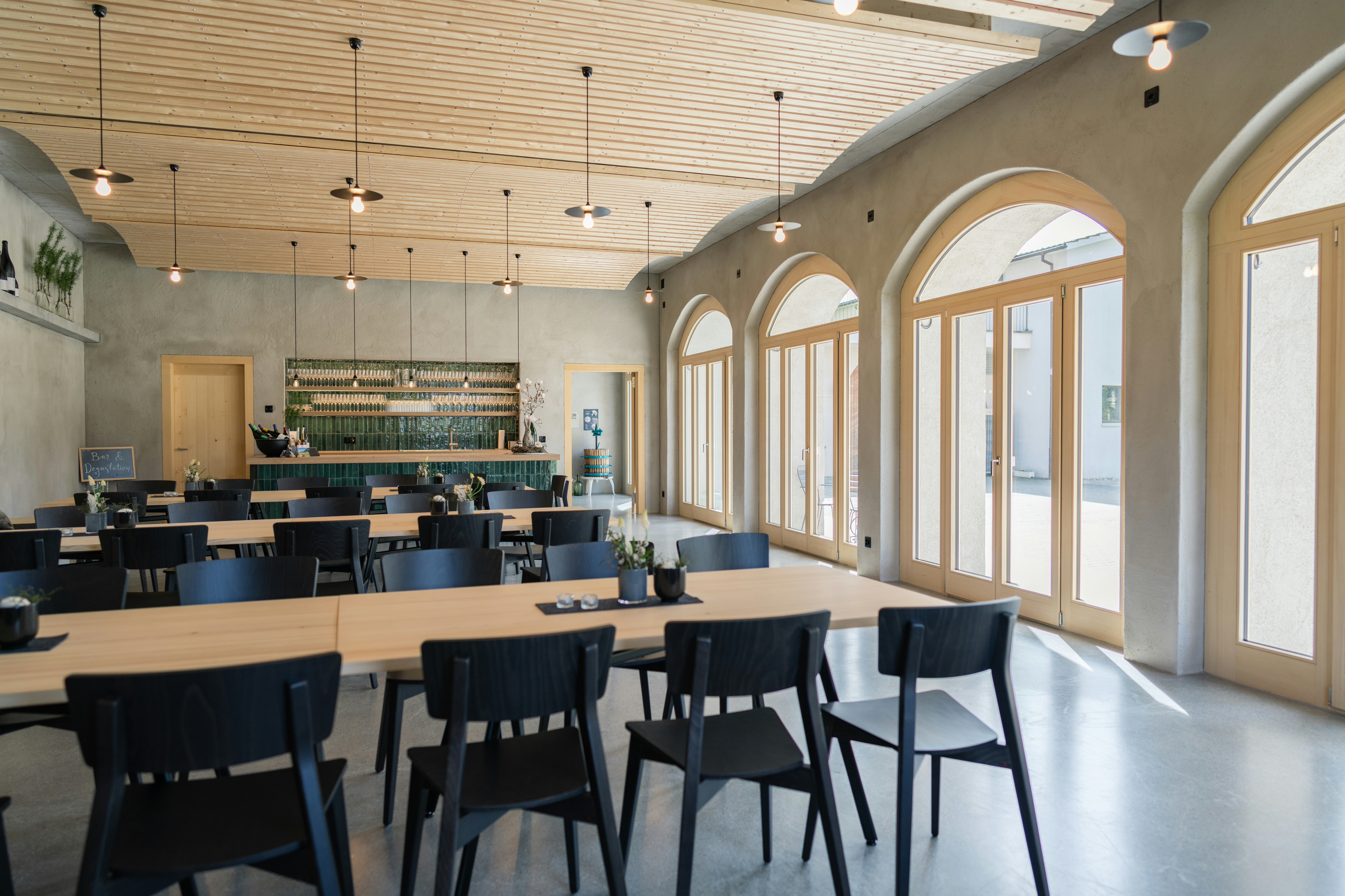 Eventlocation - Innenansicht Eventraum - Eventlocation auf dem Weingut Marugg