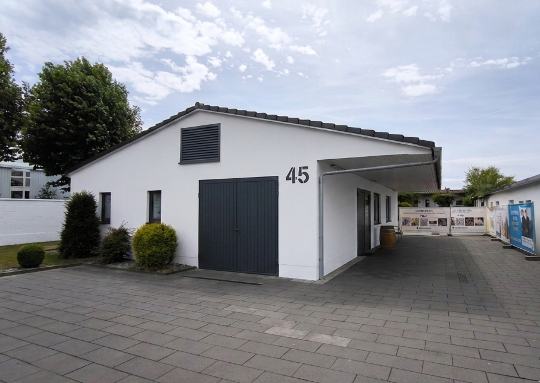 Eventlocation - Außenansicht Eventraum - Gebauer's Eventraum