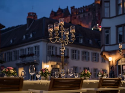 Eventlocations - Location für:: Dinner Event - Heddesheim - Blick auf das Heidelberger Schloss - Palais Prinz Carl Heidelberg