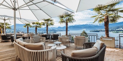 Eventlocations - Zimmerausstattung: Terrasse/Balkon - MONTANA Beach Club - Art Deco Hotel Montana - Bankett und Hochzeits-Location