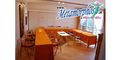 Eventlocations - Technik vorhanden: Starkstrom - Metamorphosys Seminarraum - Metamorphosys - Place of Bliss - Seminarhaus / Eventlocation / Therapieräume