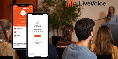Eventlocations - IT: Nicht vorhanden - LiveVoice - Flexible Live-Audioübertragung via Smartphone & Computer - LiveVoice - Smart Live Audio für Events