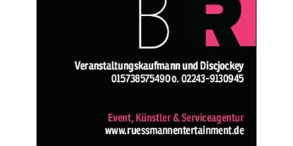 Eventlocations - Agenturbereiche: Künstleragentur - Deutschland - Visitenkarte - RÜßMANN ENTERTAINMENT 