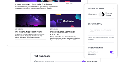 Eventlocations - Thüringen - Mit dem News Feature halten Sie ihren Nutzer immer auf dem aktuellen Stand. - Polario Events