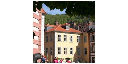 Eventlocations - Location für:: Sommerfest - Weinheim - Aussenansicht an der Alten Brücke - Wirtshaus zum Nepomuk & Hotel zur Alten Brücke