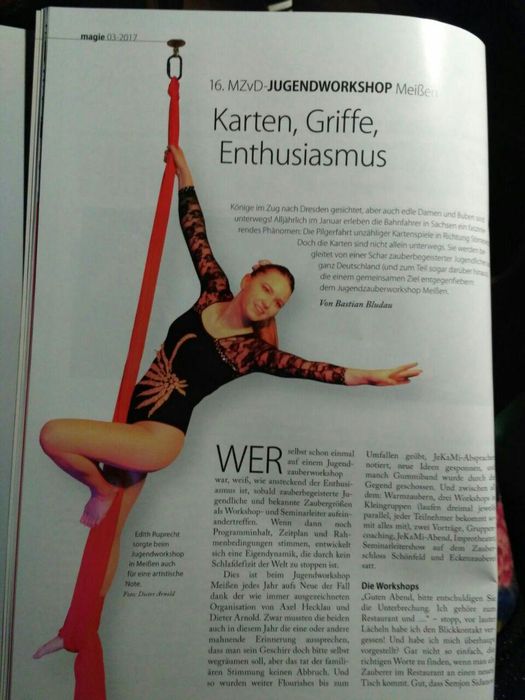 Eventlocations - Art der Veranstaltungen: Geburtstag - Miss Edith - Artistik und Zauberkunst