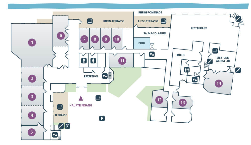 Eventlocations - Rheinland-Pfalz - Rheinhotel Vier Jahreszeiten Bad Breisig