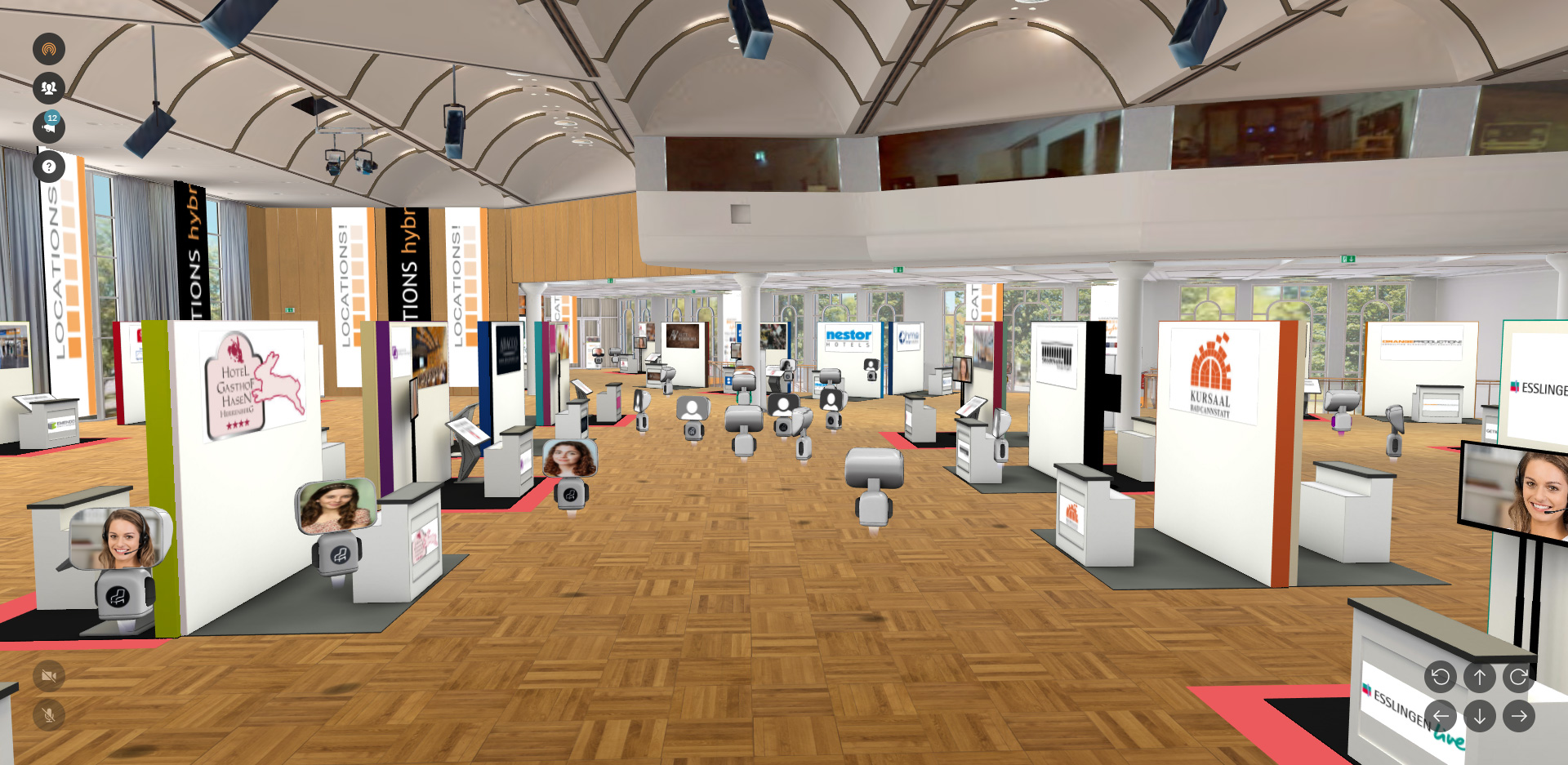 virtuelle-events: Messehalle - Allseated GmbH