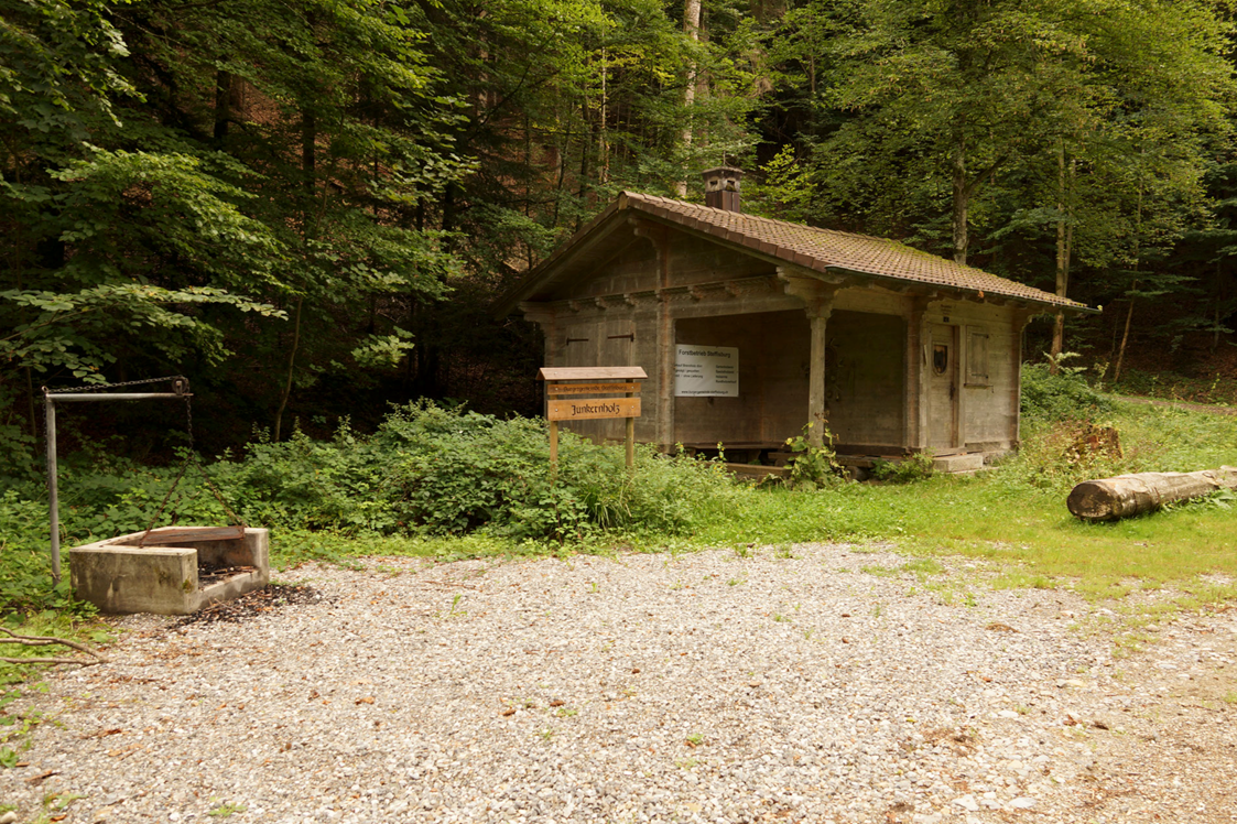Eventlocation: Junkernholz-Hütte, Waldhütte 