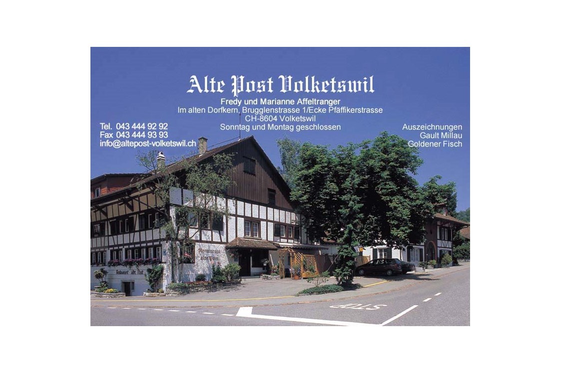 Eventlocation: Restaurant alte Post in Volketswil