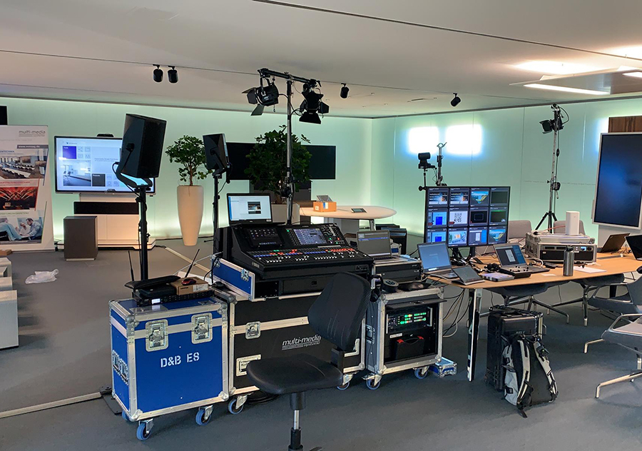 Eventlocations - Videotechnik: Hybride-Veranstaltungen - Baden-Württemberg - Die multi-media systeme AG ist Ihr Partner für professionelles Live-Streaming und bringt Sie und Ihre Veranstaltung LIVE ins Internet. Egal ob virtuell oder hybrid. - multi-media systeme AG
