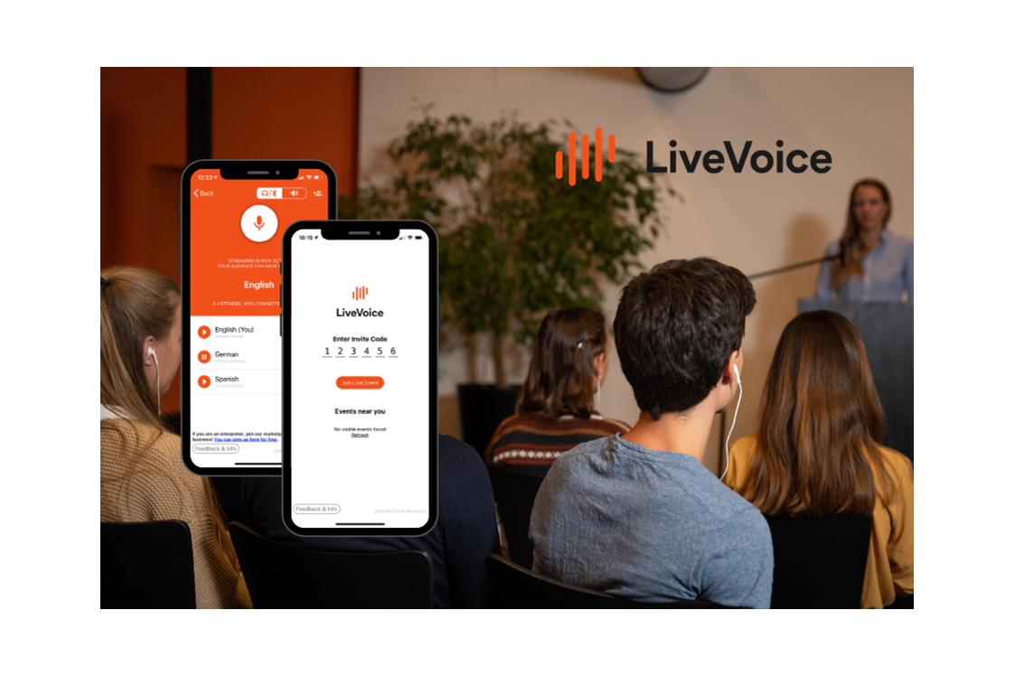 veranstaltungstechnik mieten: LiveVoice - Flexible Live-Audioübertragung via Smartphone & Computer - LiveVoice - Smart Live Audio für Events