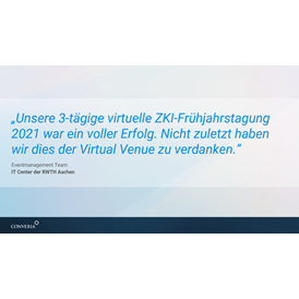 virtuelle-events: Was unsere Kund*innen über uns sagen - Converia Virtual Venue | Virtuelle All-in-One-Eventplattform