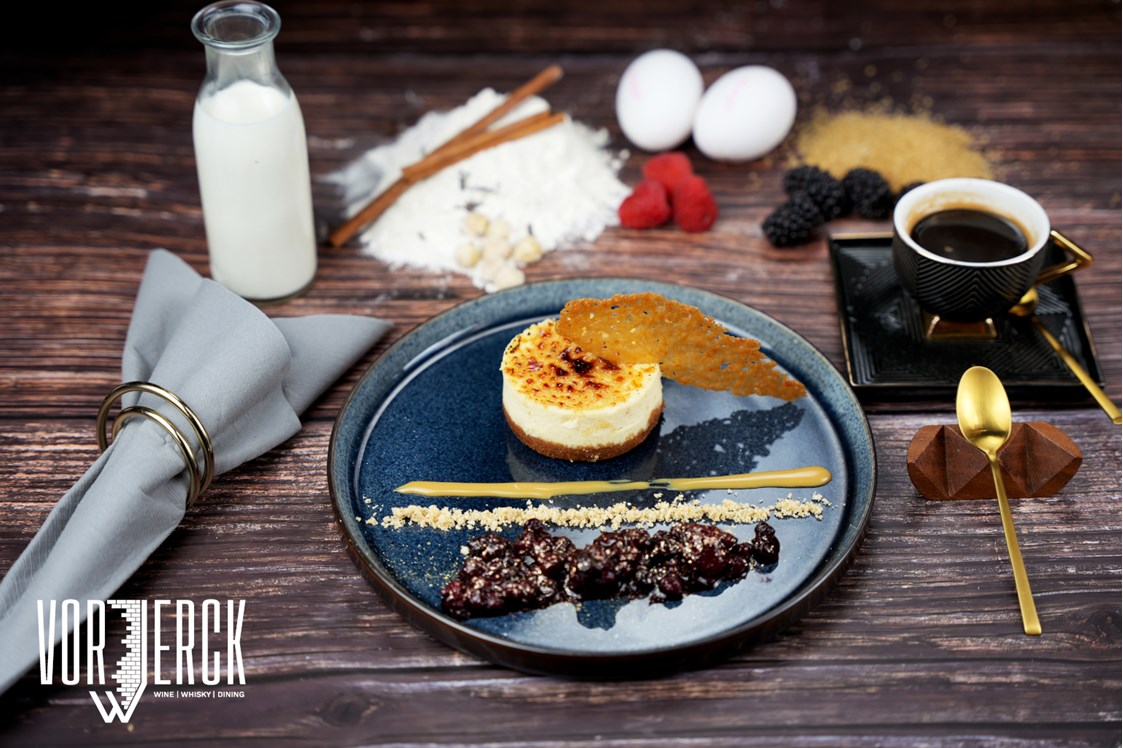 Eventlocation: Ein Dessert der Spitzenklasse - der Vorwerck's Cheesecake. - Restaurant Vorwerck